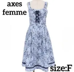 axes femme ロマンティックローズ ジャンパースカート
