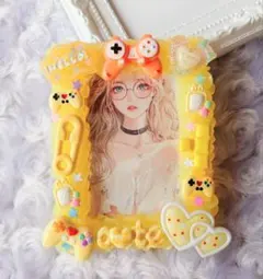 B8　ホイップデコ　トレカケース　黄色　イエロー　ゲーム　ハート