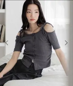 Heather リボンオフショルカットTのサムネイル