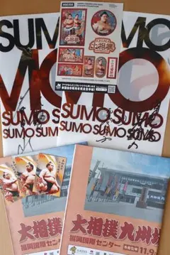 ABEMAシール1枚、クリアファイル2枚、パノラマ新聞2部、力士カード3人