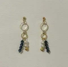 #89ハンドメイド♡スワロフスキービーズのイヤリングorピアス