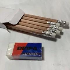BEIFA リサイクル鉛筆 GCF0028 HB 10本セット　消しゴムおまけ