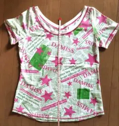 DAMISS 半袖Tシャツ スポーツウェア　Lサイズ フィットネス スター柄のサムネイル