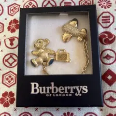 Burberry テディベア ブローチ