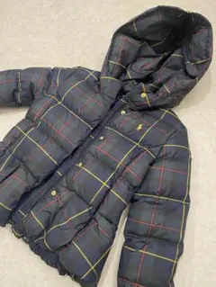 ラルフローレン 最高峰ブラックウォッチ ダウンジャケット 140 コート女の子