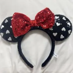 ディズニー カチューシャ ミニーちゃん ミニー 赤リボン 黒