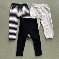 UNIQLO レギンス パンツ 3点セット90