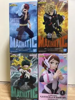ヒロアカ　フィギュア　maximatic 緑谷出久　爆豪勝己　轟焦凍　麗日お茶子