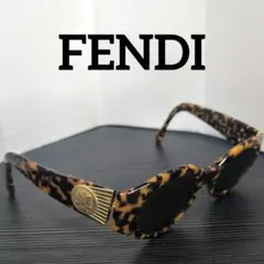 FENDI ゴールドカラーコイン加飾 ヴィンテージサングラス度無しのサムネイル