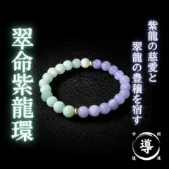 翠命紫龍環 紫龍と翠龍の加護 霊石 特級呪物 縁起物 開運 金運 龍神 曰く付き