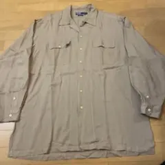 レーヨンシャツ ラルフローレン ベージュ ブラウン