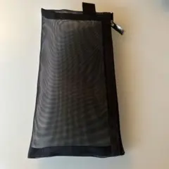 メッシュ ブラック シンプル　　　ペンケース　筆箱