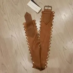 FRENCH CONNECTION スタッズ付きレザーベルト