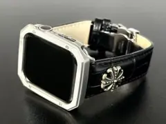 sc★アップルウォッチバンド レザーベルト Apple Watchサテンカバー