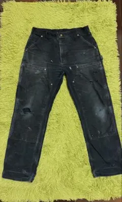 竹千代様　Carhartt カーハート ダブルニーBLK USA 34x30 竹千代様 Carhartt カーハート ダブルニーBLK USA 34x30 - メルカリ