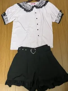 ⚠️最終値下げ MARS ブラウス サスペンダースカート リボンあり