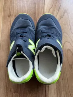 New Balance 373 ネイビー/ライム キッズスニーカー　17センチ