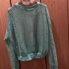 earth music&ecology メッシュ 長袖 トップス