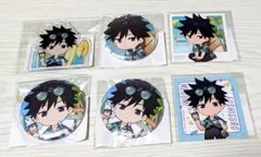 まるくじ呪術廻戦 Aloha vibes 伏黒恵 アクキー 缶バッジ ステッカー