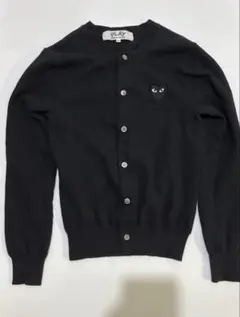 【希少/AD2007】プレイコムデギャルソン カーディガン 黒ハート M