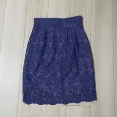 ロペピクニック ブルーレース タイトスカート サイズ36