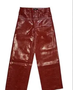 goar.archive 赤クロコレザーパンツ goar.archive 赤 クロコ レザーパンツ Sサイズ 新品未使用 - メルカリ