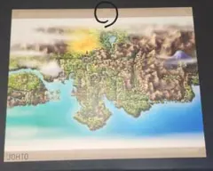 【海外ポケセン限定】ポケモン タウンマップポスター リージョンマップ　ジョウト