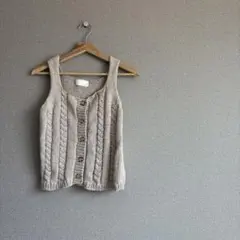 willfully artless cable knit tank ニットタンクのサムネイル