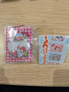 サンリオ　シャカシャカフレークシール風チャーム　マイメロディ　マイメロ