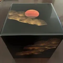 輪島塗 三段重 沈金 天然木のサムネイル