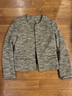 グレー系　ツイード風ジャケット　Mサイズ