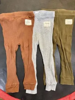 SHEIN ベビー リブパンツ 12-18M 80 3枚セット