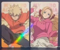 僕のヒーローアカデミア　ホロカードコレクション　爆豪・アンナ2枚セット