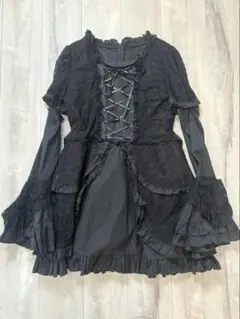 黒　ゴスロリ・ロリータドレス