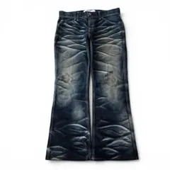 archive design grunge flare denim y2k - メルカリ