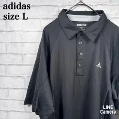 アディダス　半袖ゴルフウェア　シャツ　ポロシャツ　ロゴプリント