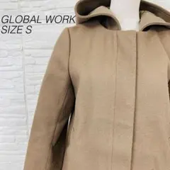 GLOBAL WORK フード付ショートコート Sのサムネイル
