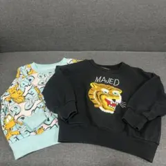 MAKEY'S ・虎刺繍・トレーナー 100・ガーフィールドセット