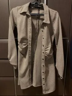 ZARA チェック柄 長袖シャツ Sサイズ