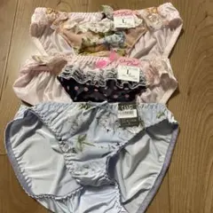 39フリル花柄ショーツ Lサイズ 3枚セット