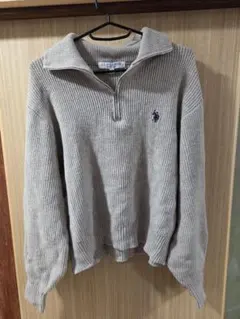 U.S. POLO ASSN. ベージュセーター LL