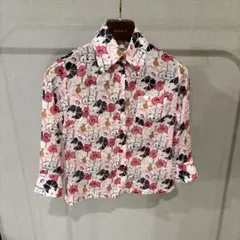 【美品】Milly 花柄 長袖 シャツ ブラウス　夏　レディのサムネイル