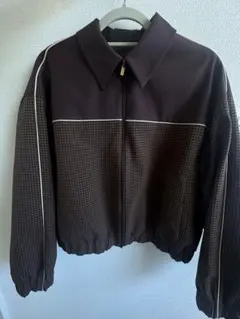 ZARA ブラウン チェック柄 ジャケット