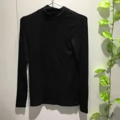 ★UNIQLO ユニクロ リブハイネックT セーター ベーシック ストレッチ性