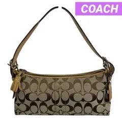 COACH コーチ 6371 アクセサリーポーチ シグネチャー　ワンショルダー