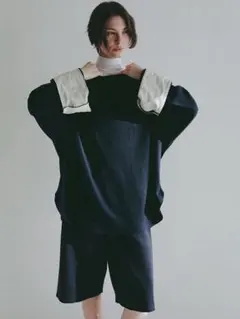 etretokyo ボートネックカフスロンTee