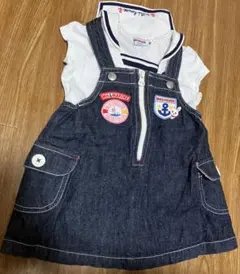 ミキハウス　うさこtシャツ　ジャンスカのセット　美品