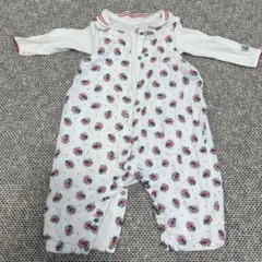 プチバトー　花柄ロンパース 3m/60cm