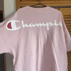 Champion ピンク スエット半袖