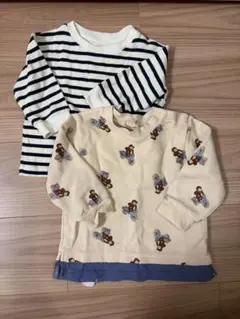 petit main ユニクロ　長袖Tシャツ 80cm おさるのジョージ